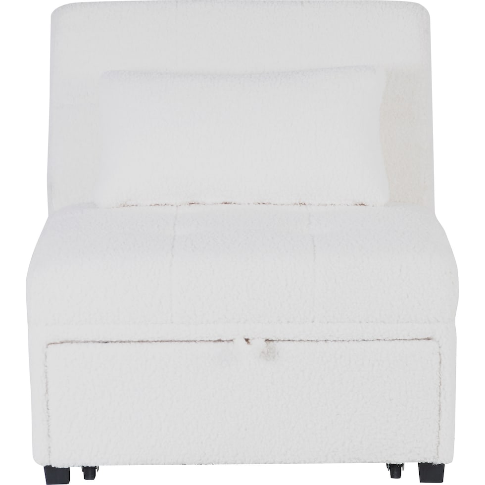 riley off white convertible chair   