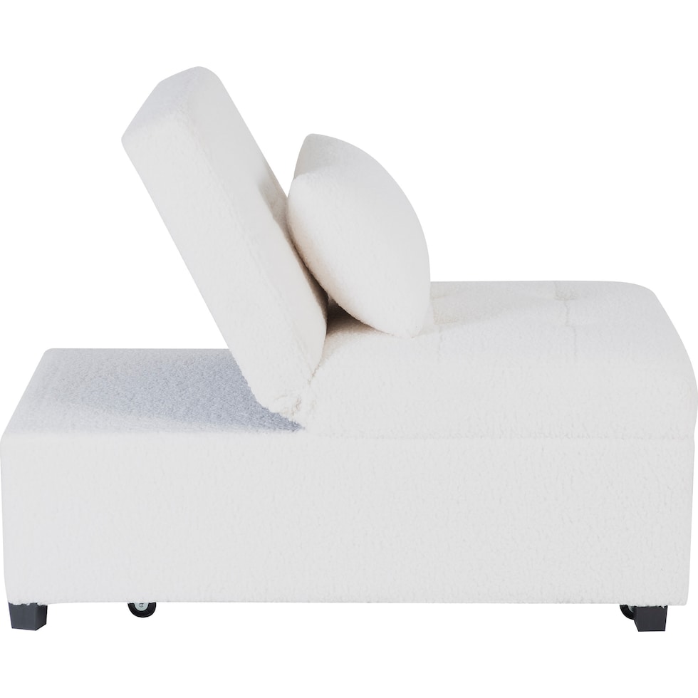 riley off white convertible chair   