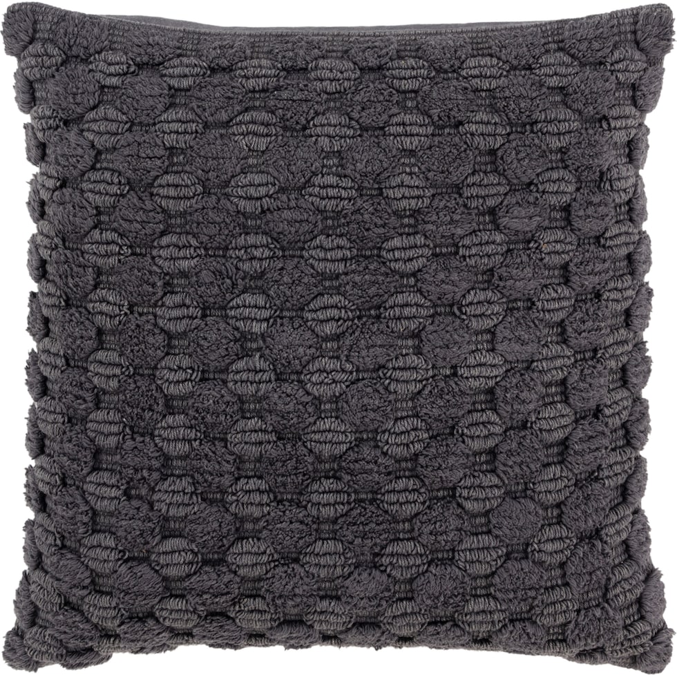 rinna gray accent pillow   