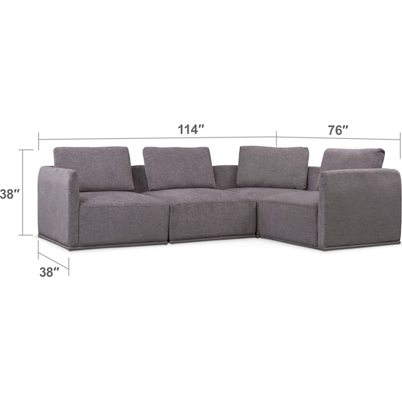 Living Room Furniture - Rio 4-Piece Sectional
