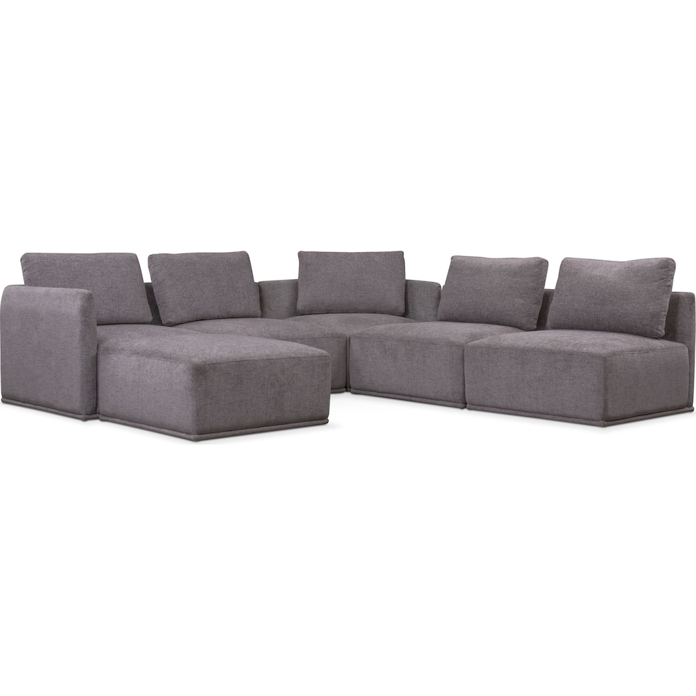 rio gray  pc sectional   