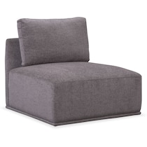 rio gray armless chair   