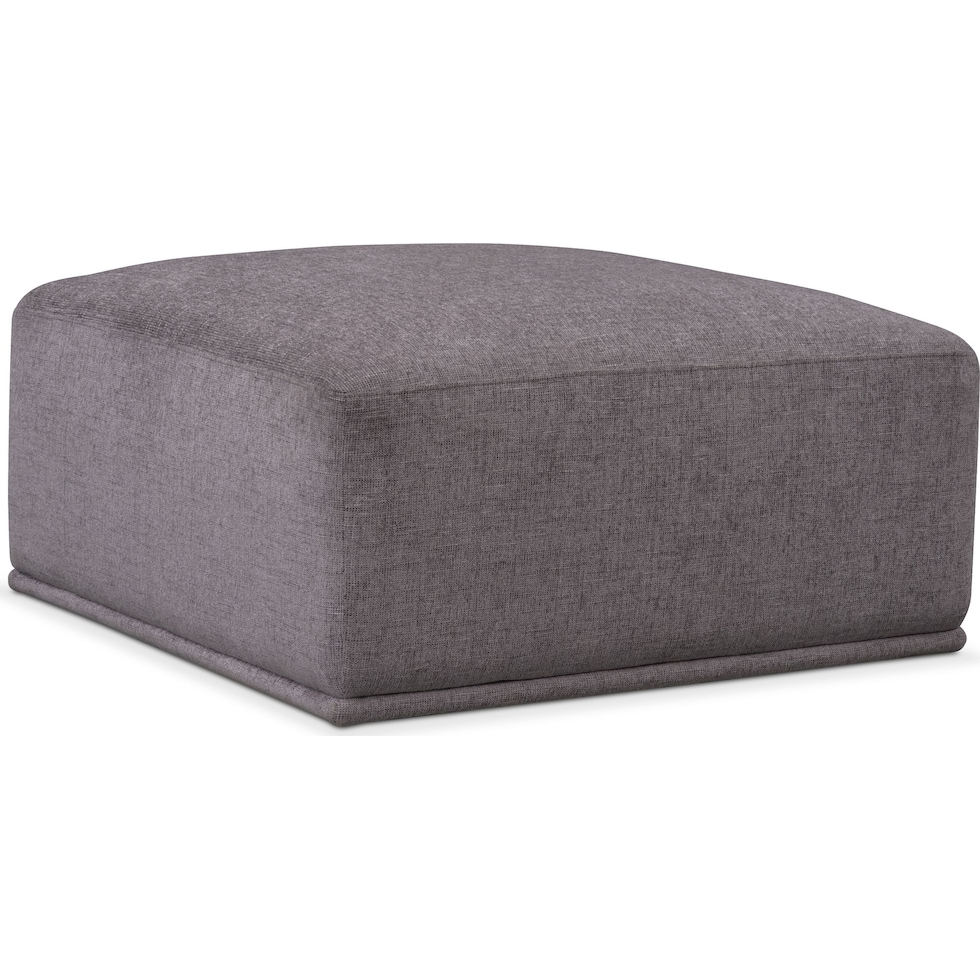rio gray ottoman   