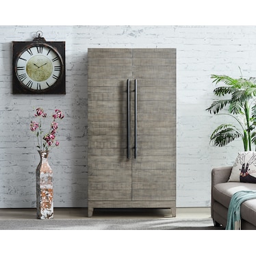 Rittman Wine and Bar Cabinet - Gray