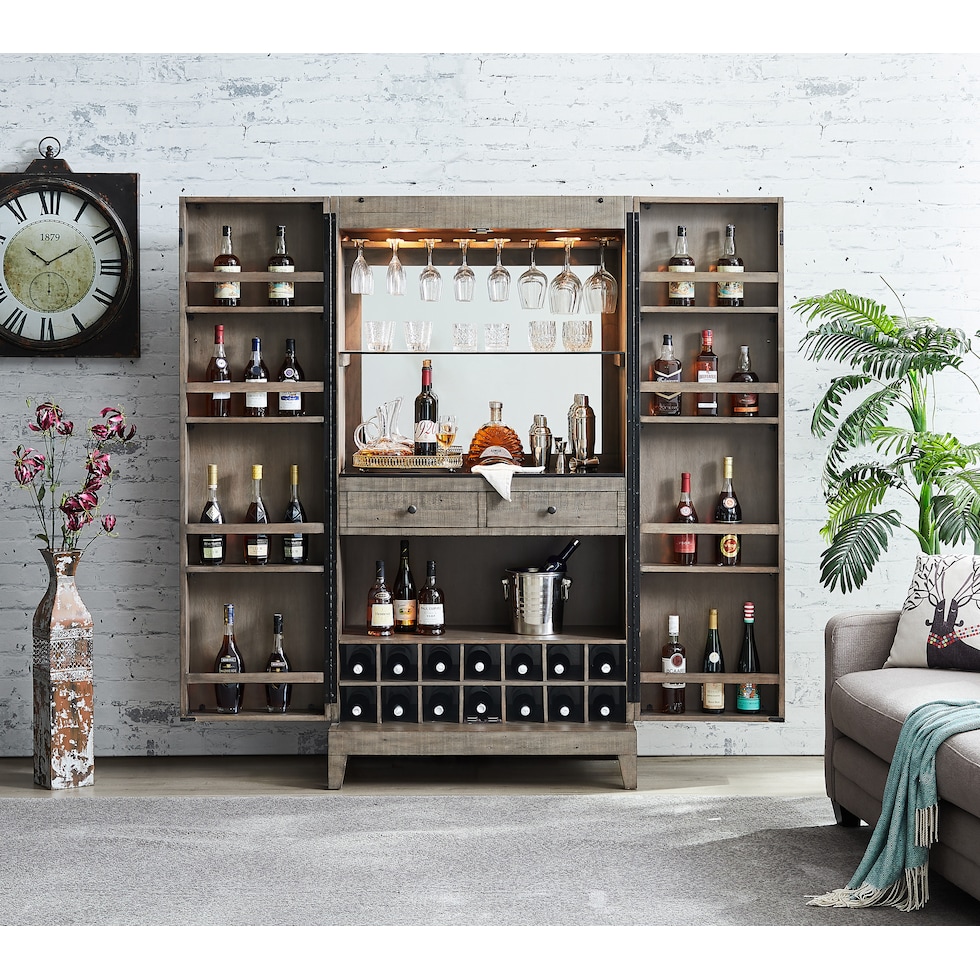 rittman gray bar cabinet   