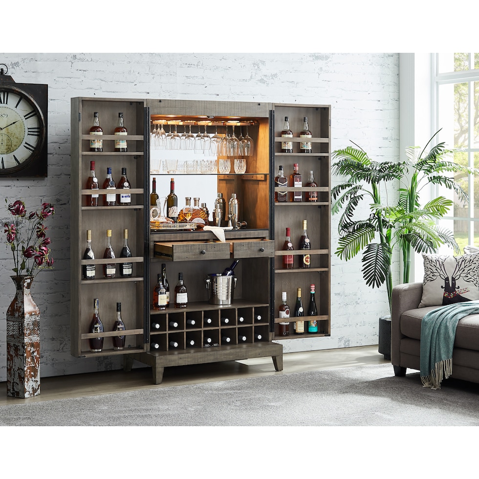 rittman gray bar cabinet   