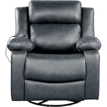 rivera gray manual recliner   