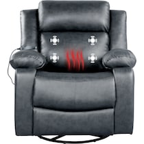 rivera gray manual recliner   