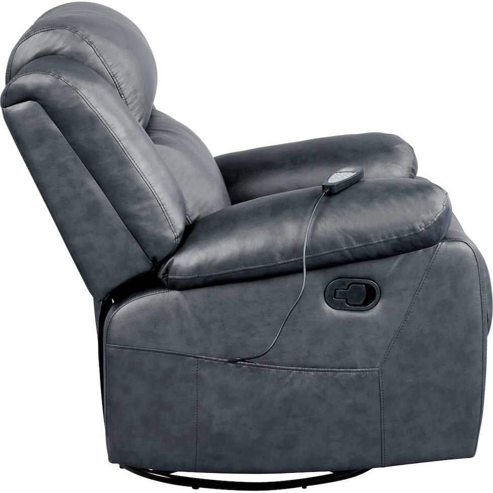 rivera gray manual recliner   