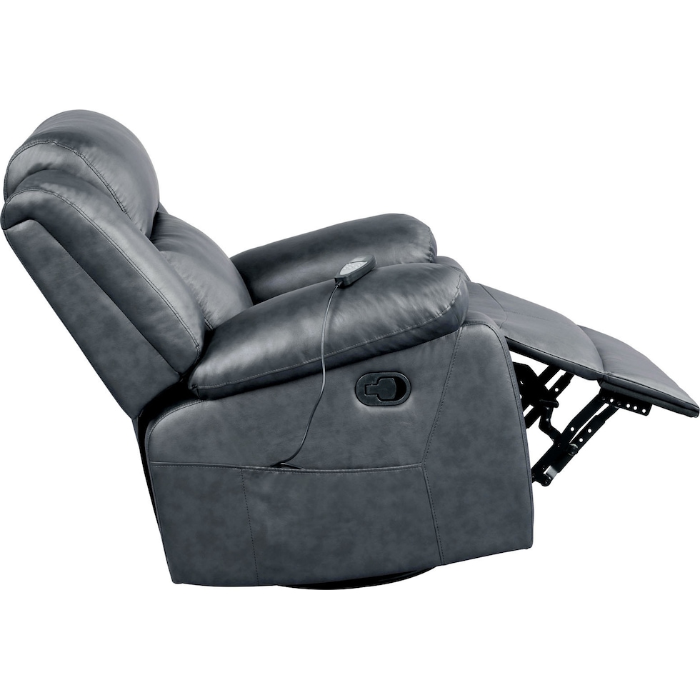 rivera gray manual recliner   