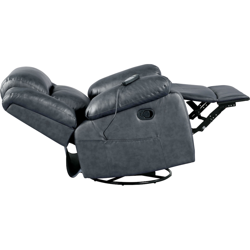 rivera gray manual recliner   