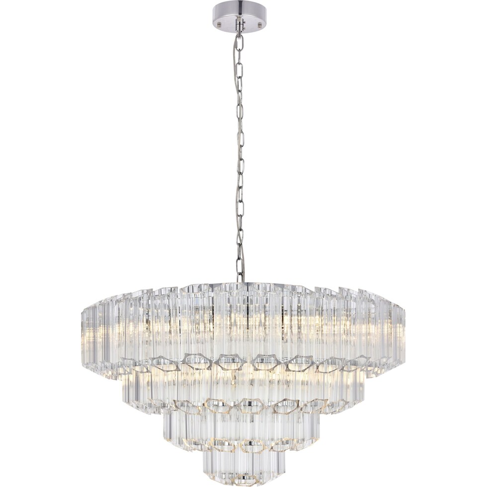 riveria silver chandelier   