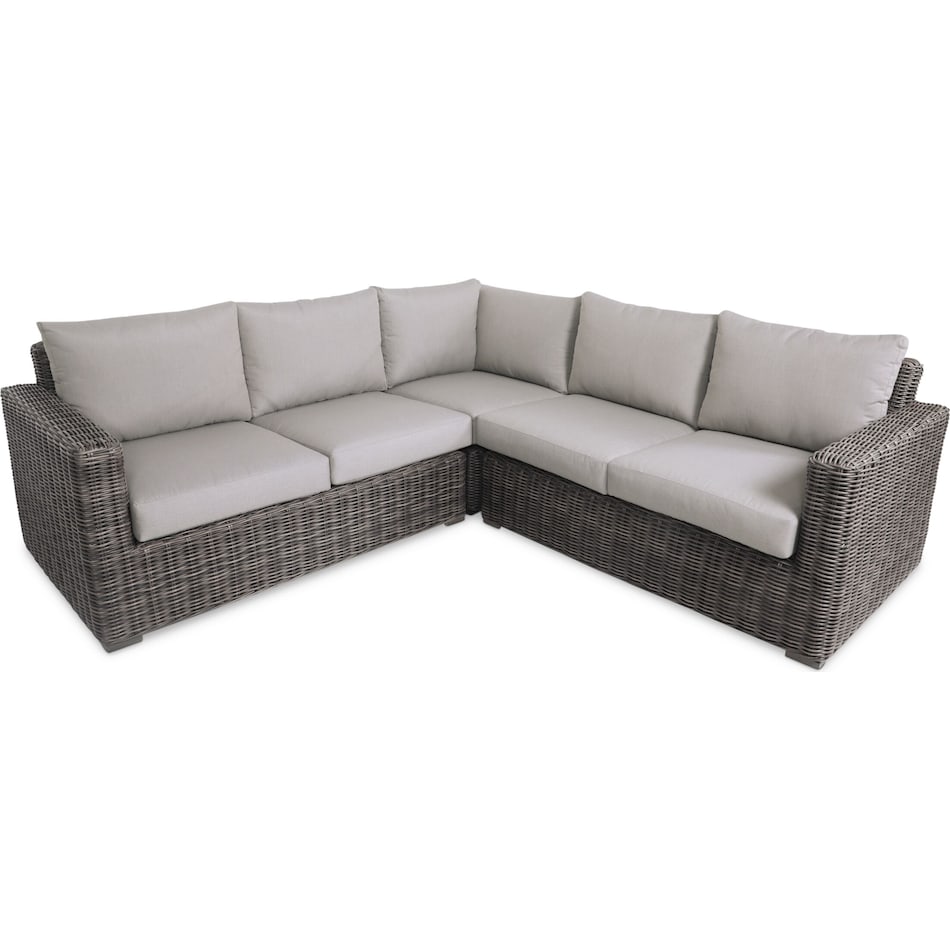 riverside gray outdoor sectional set   