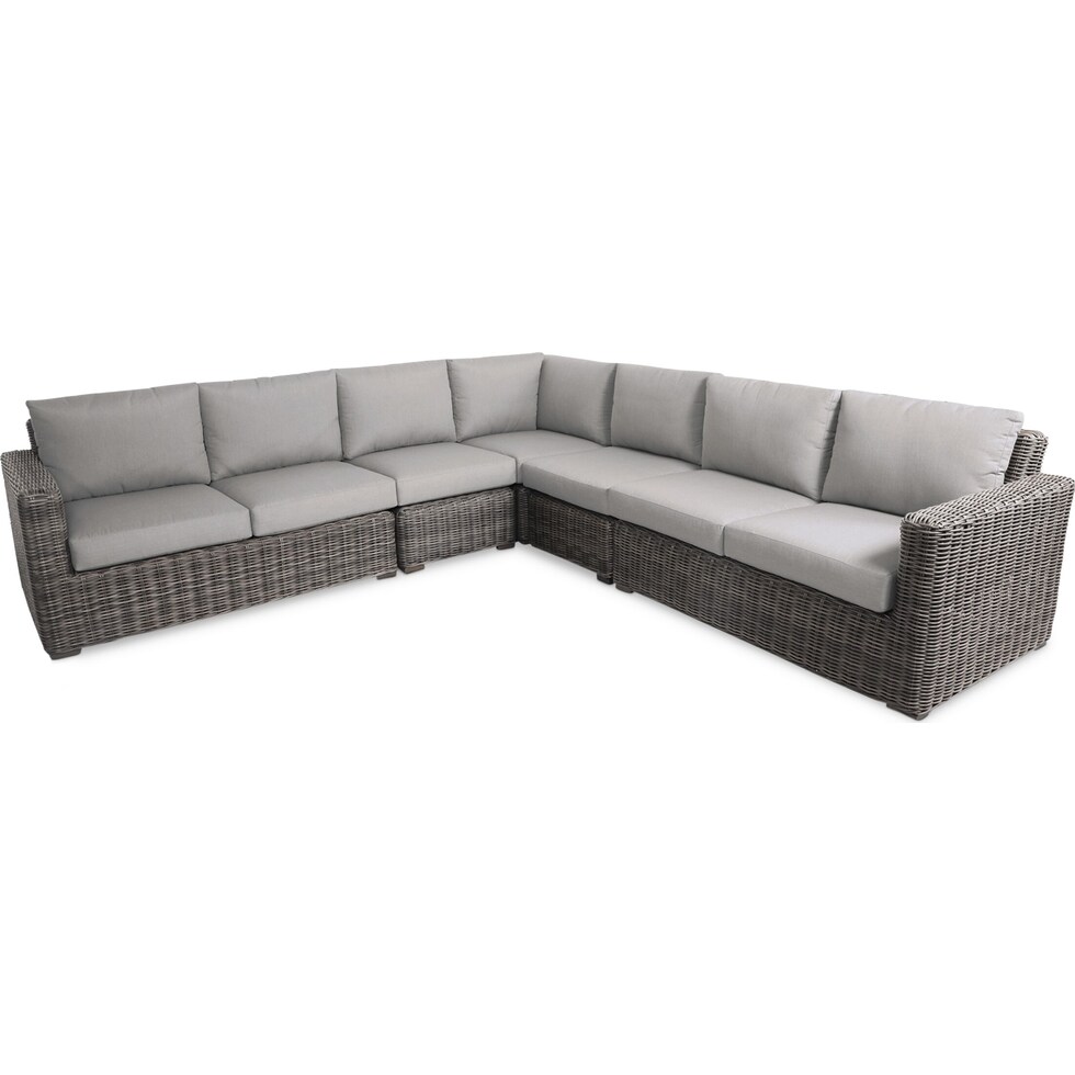 riverside gray outdoor sectional   