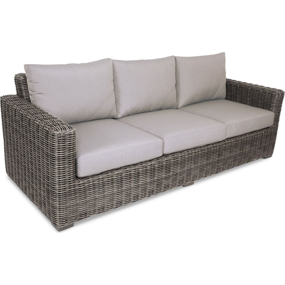 riverside gray outdoor sofa   