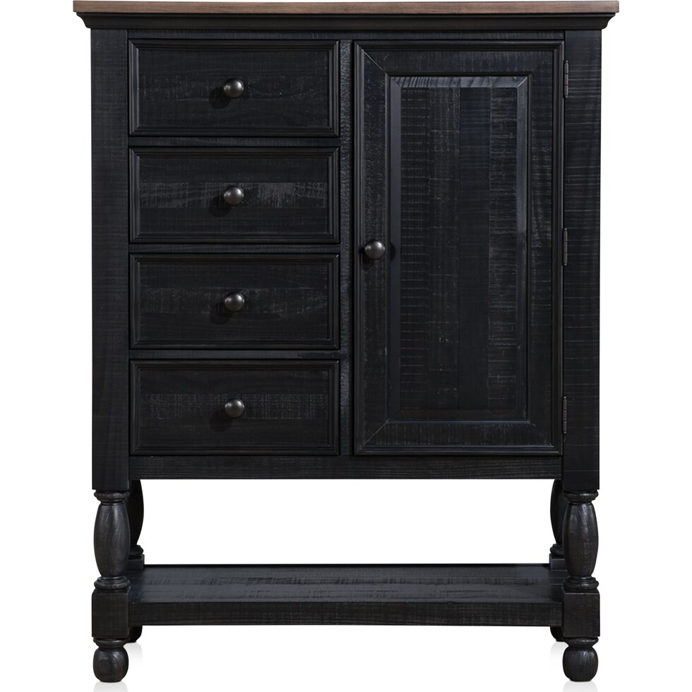 riverview black door chest   