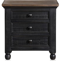 riverview black nightstand   