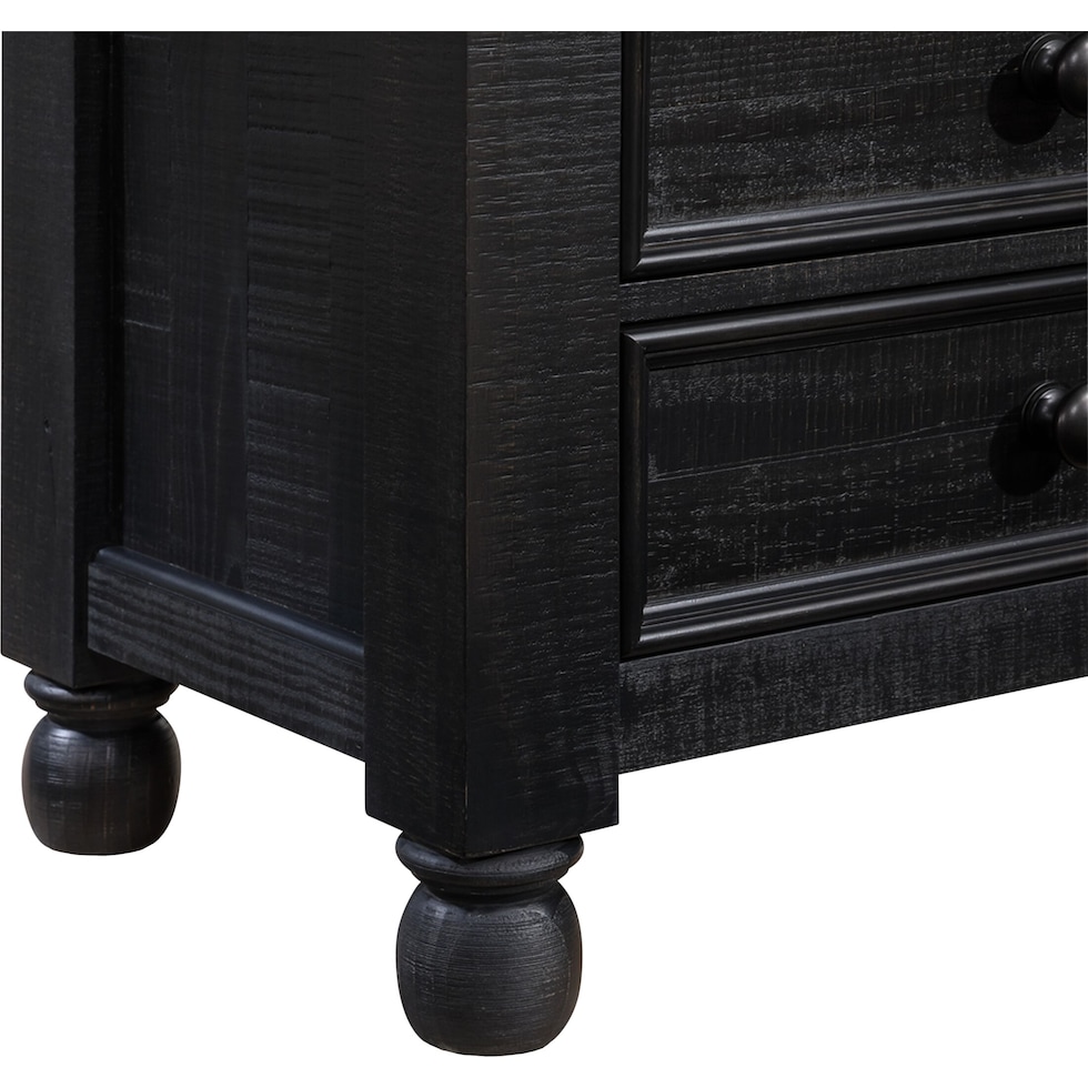 riverview black nightstand   