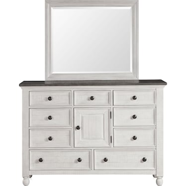 Riverview Dresser and Mirror - White