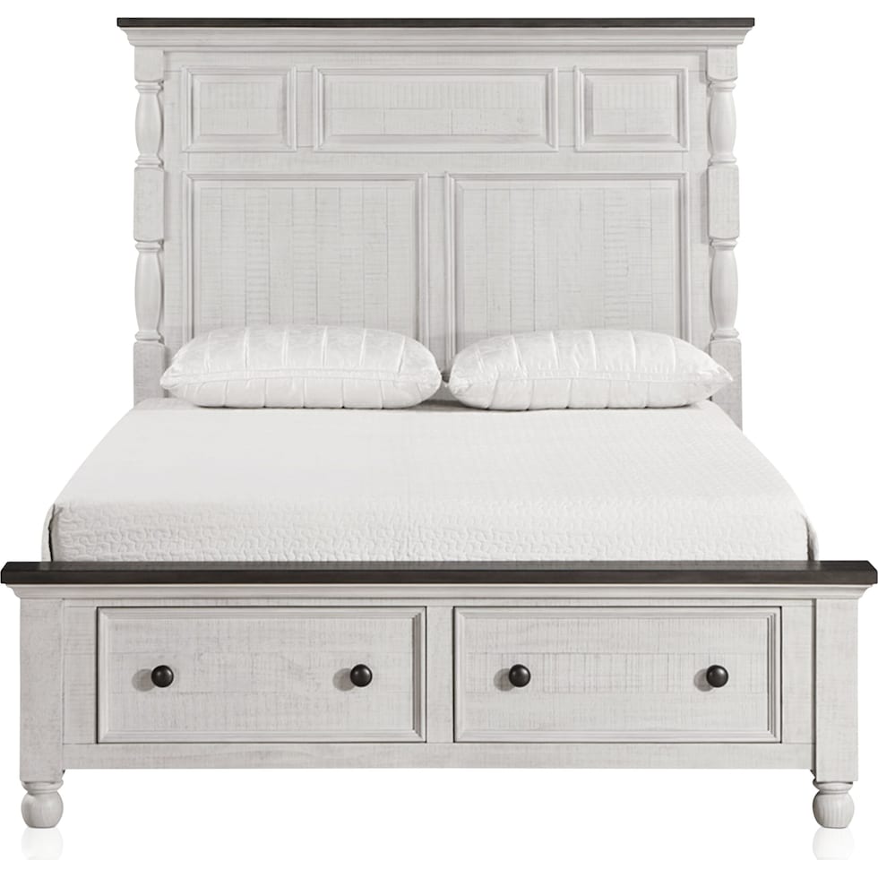 riverview white king bed   