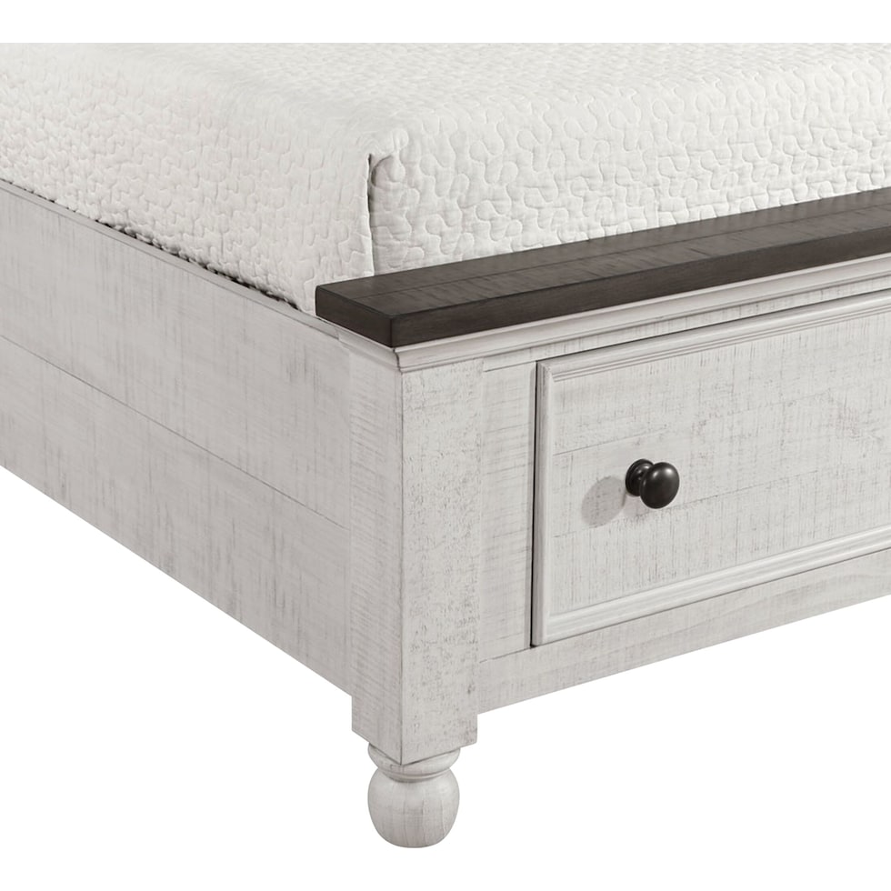 riverview white king bed   