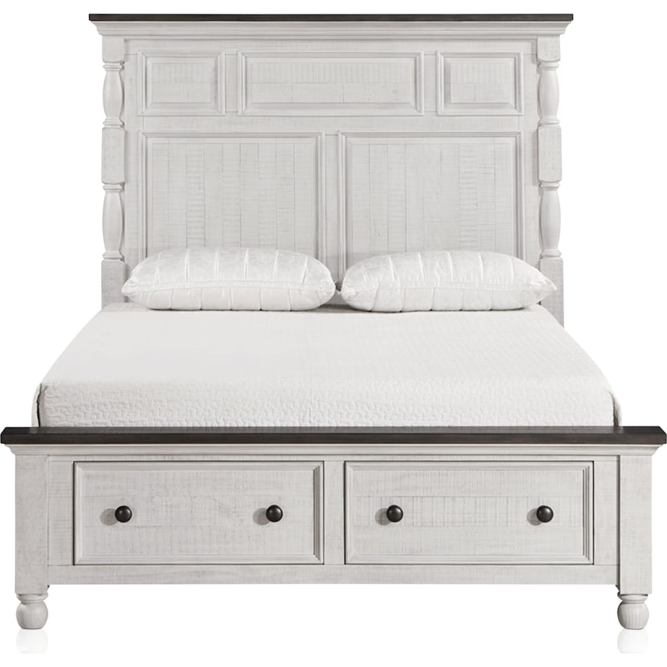 riverview white queen bed   