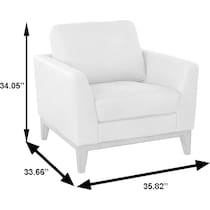 riveter light brown accent chair   