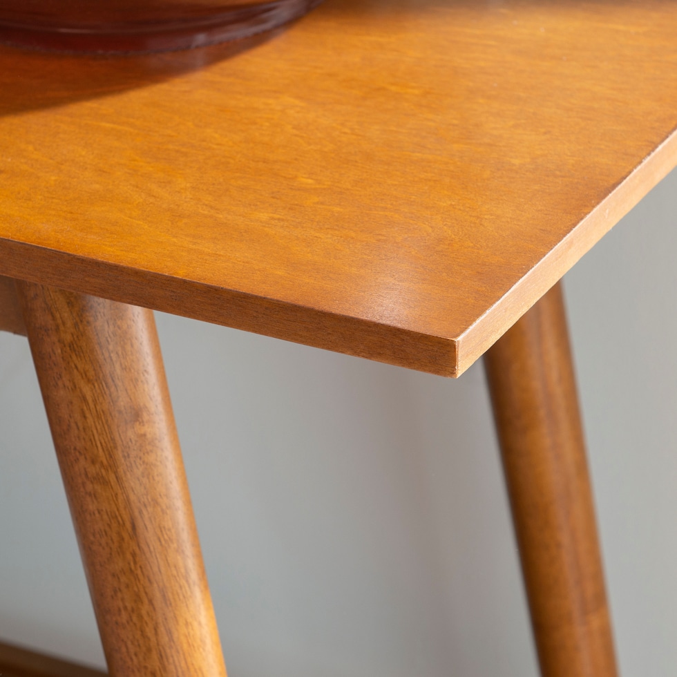 rixie dark brown console table   