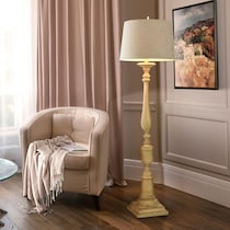 roanoke beige floor lamp   