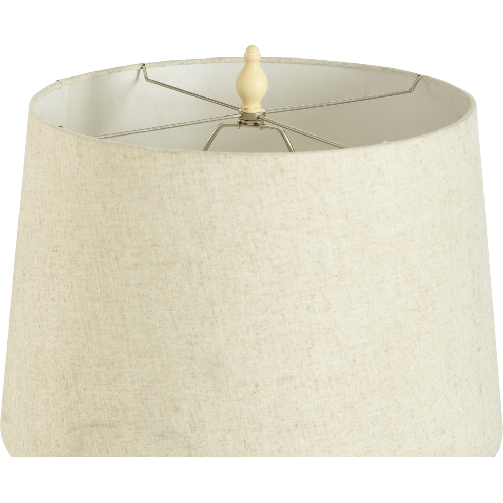 roanoke beige floor lamp   