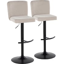 robby beige black bar stool   