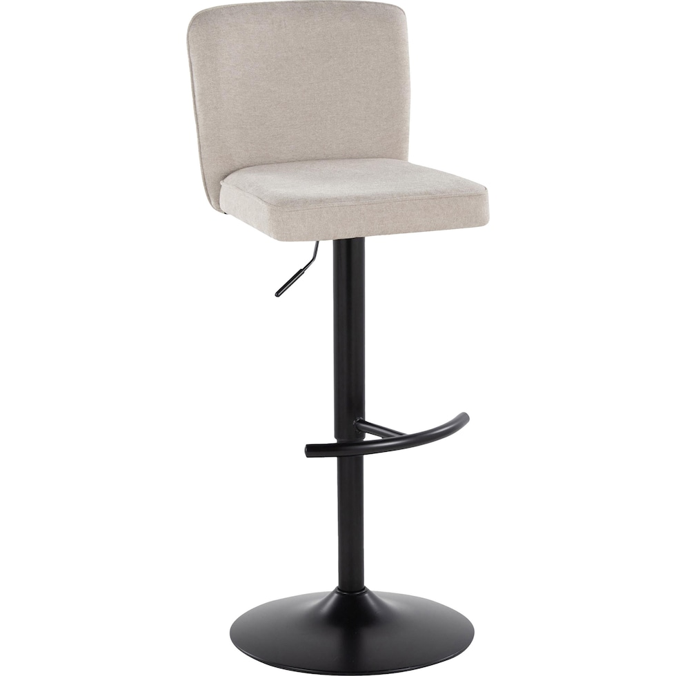 robby beige black bar stool   