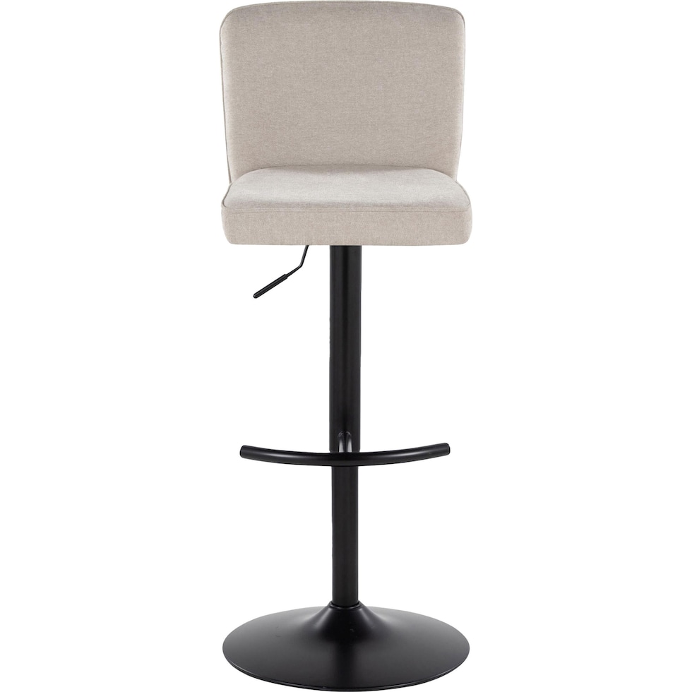 robby beige black bar stool   