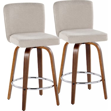 Robby Set of 2 Swivel Stools