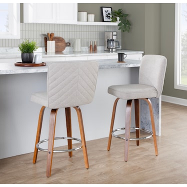 Robby Set of 2 Swivel Stools