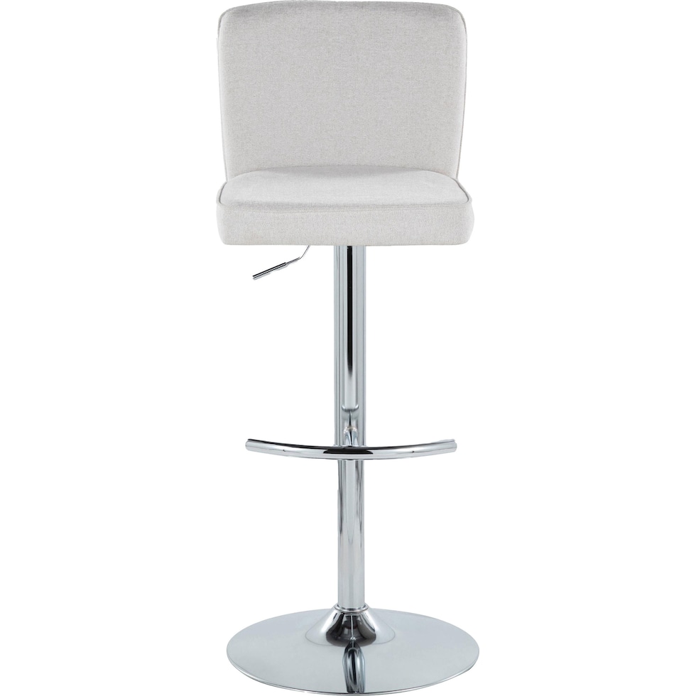 robby white chrome bar stool   