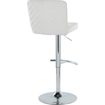robby white chrome bar stool   