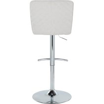 robby white chrome bar stool   