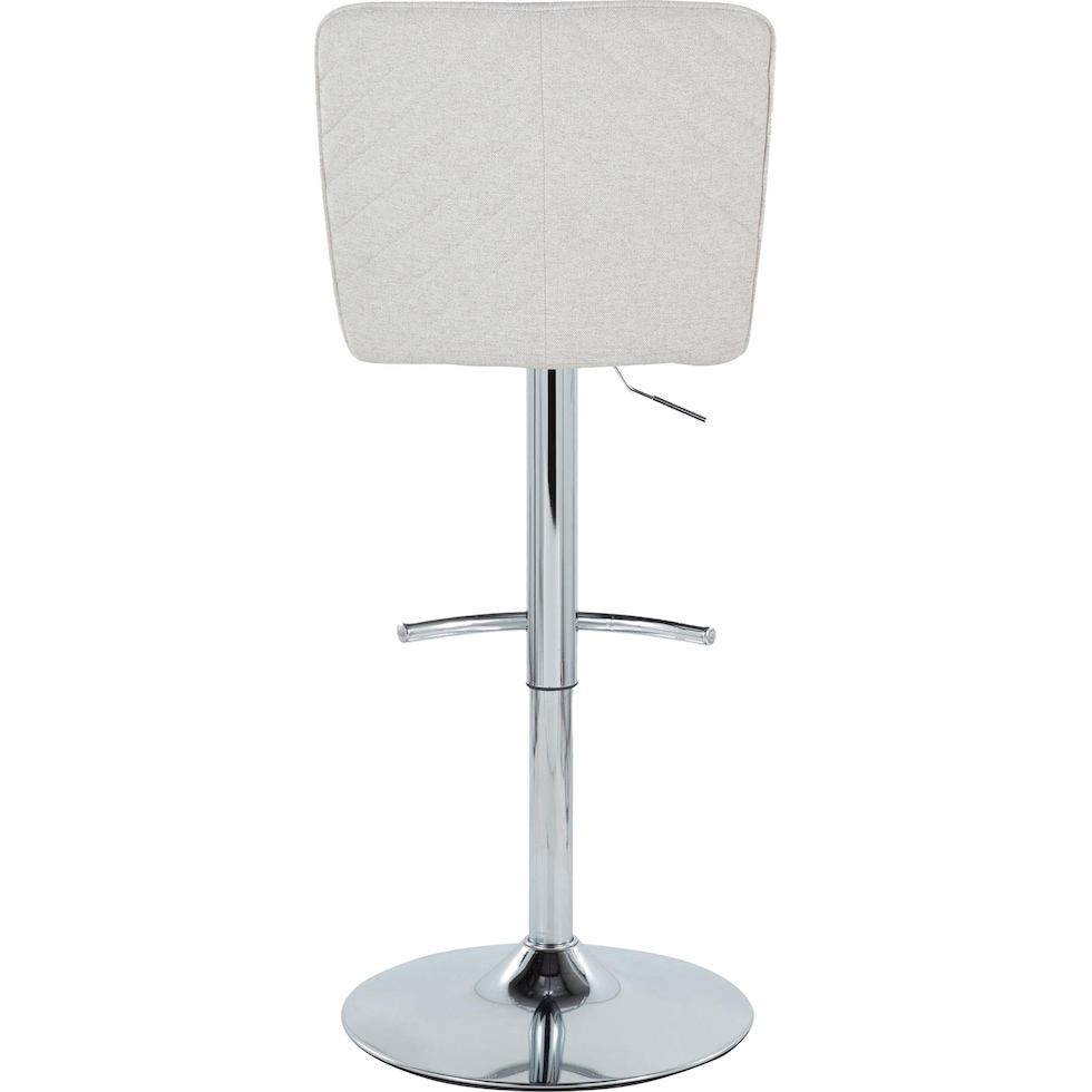 robby white chrome bar stool   