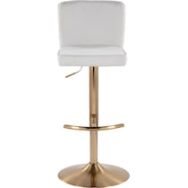 robby white gold bar stool   