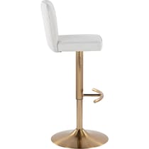 robby white gold bar stool   