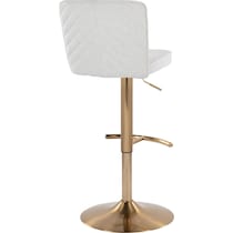 robby white gold bar stool   