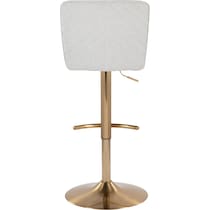 robby white gold bar stool   