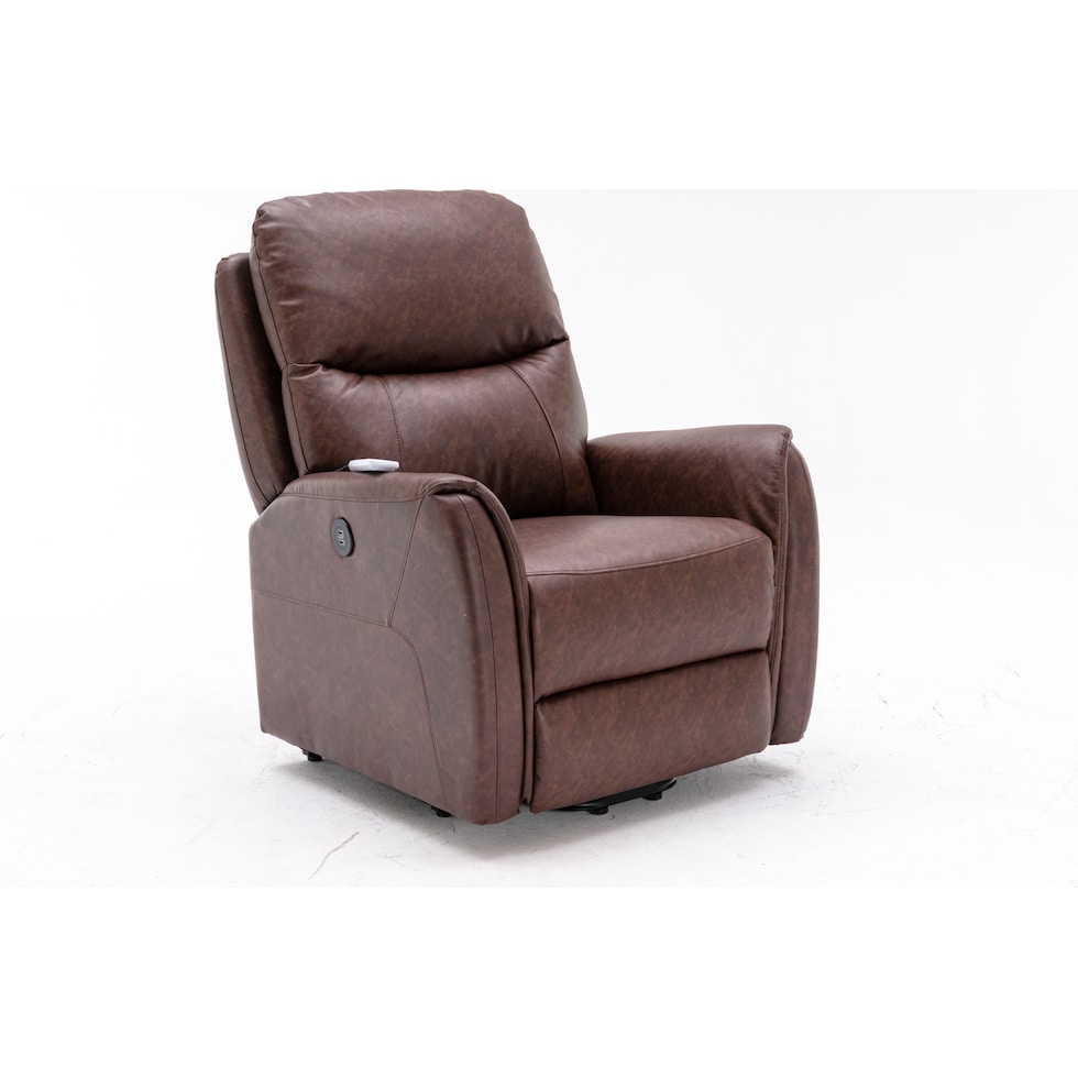 robert dark brown lift chair   