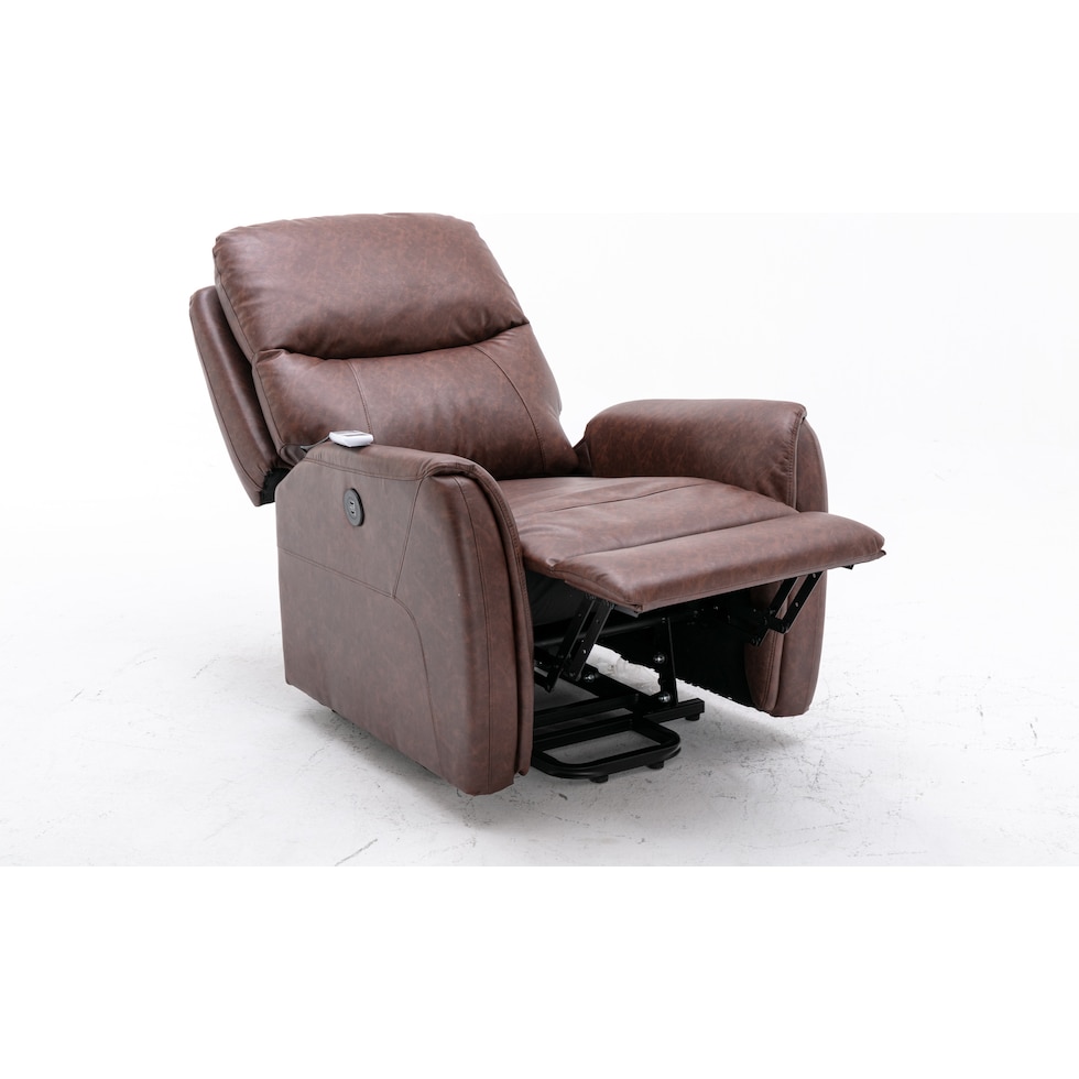 robert dark brown lift chair   