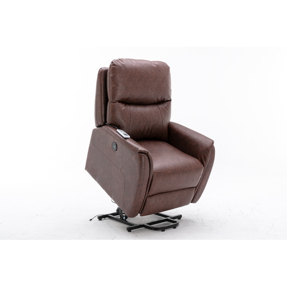 robert dark brown lift chair   