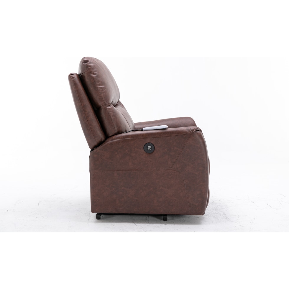 robert dark brown lift chair   