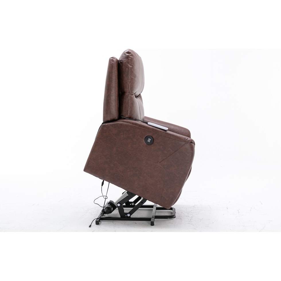 robert dark brown lift chair   