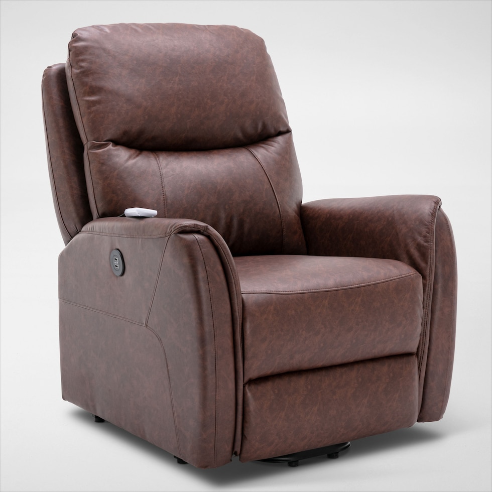 robert dark brown lift chair   