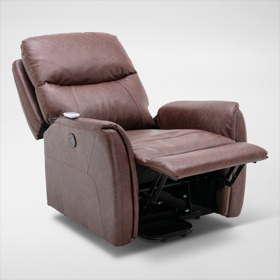 robert dark brown lift chair   